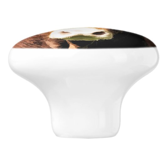 DE BULL KERAMISCHE KNOP (Zijkant)