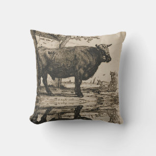 De  Bull-kunst van Paulus Potter Kussen