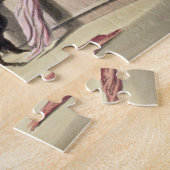 De bull Leaping the Barriers, 1865 (kleurenlitho) Legpuzzel (Zijkant)