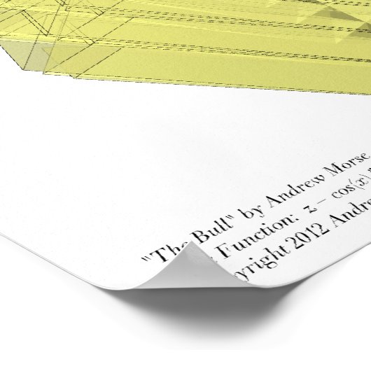 De bull - Programmatische uitdrukking Poster (Hoek)