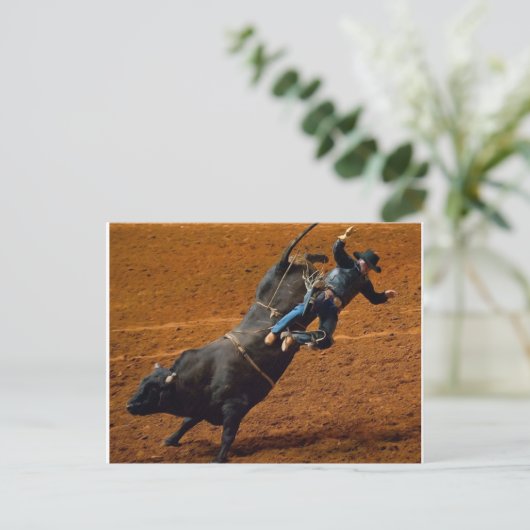 De bull Rider Briefkaart (Staand voorkant)