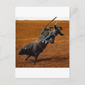 De bull Rider Briefkaart (Voorkant)