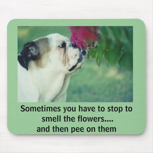 De Bulldog en het Roos Muismat (Voorkant)