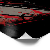 De Bulldog, Rood en Zwart 001 - Ulises Dallaire Perfect Poster (Hoek)