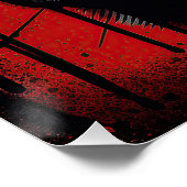 De Bulldog, Rood en Zwart 002 - Ulises Dallaire Perfect Poster (Hoek)