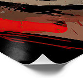 De Bulldog, Rood en Zwart 004 - Ulises Dallaire Perfect Poster (Hoek)