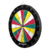 De bullseye van de Mozambikaanse vlag Dartbord (Voorkant Rechts)
