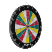 De bullseye van de Mozambikaanse vlag Dartbord (Voorkant Links)