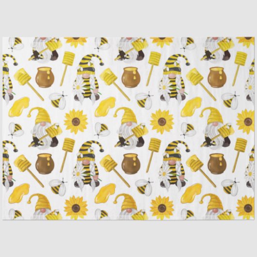 De Bumble Bee en Honey Serie Ontwerp 16 Tissuepapier (Voorkant)
