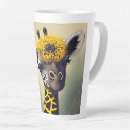 De Bumble Giraffe Digital Art Latte Mok