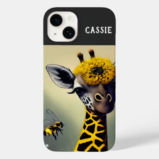De Bumble Giraffe heeft een persoonlijke Case-Mate iPhone Case (Achterkant)