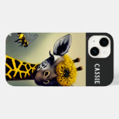 De Bumble Giraffe heeft een persoonlijke Case-Mate iPhone Case (Achterkant (horizontaal))