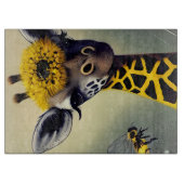De Bumble Giraffe Whimsical Digitale Kunst Snijplank (Voorkant)
