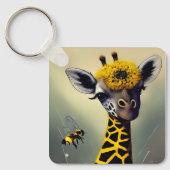 De Bumble Giraffe Whimsical Sleutelhanger (Voorkant)