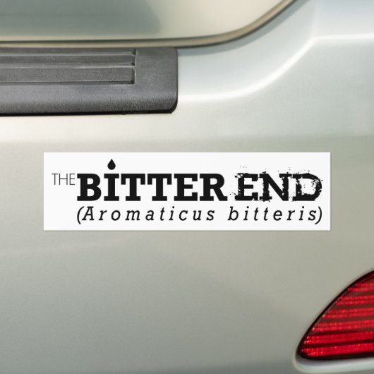De Bumpersticker Bitter End (Op auto)