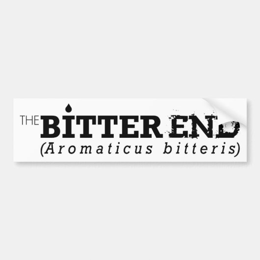 De Bumpersticker Bitter End (Voorkant)