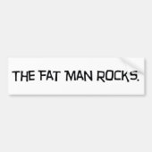 De Bumpersticker Fat Man Rocks (Voorkant)