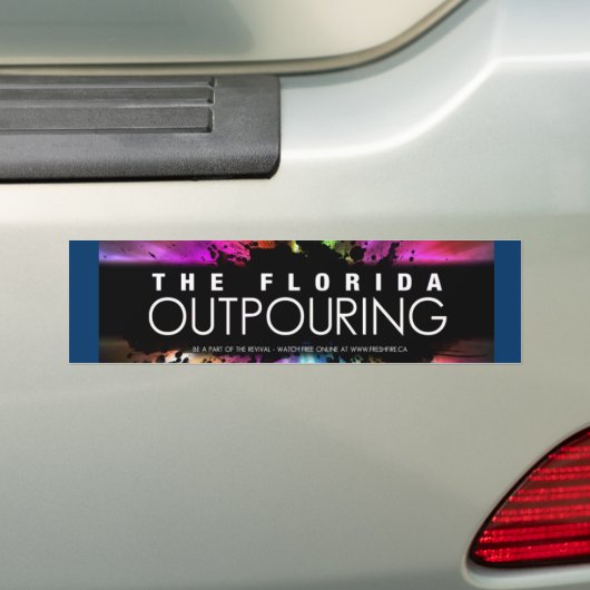 De Bumpersticker Florida Outpasting (Op auto)
