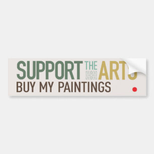 De Bumpersticker Kunst ondersteunen