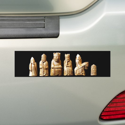 De Bumpersticker Lewis Chessmen (Op auto)
