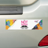 De Bumpersticker Niet Boek Show Boring (Op auto)