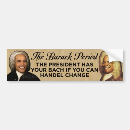 De Bumpersticker van de Barack Period (Voorkant)