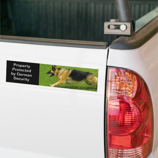 De Bumpersticker van de Duitse herder (Op Truck)