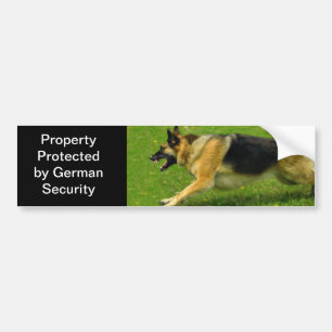 De Bumpersticker van de Duitse herder