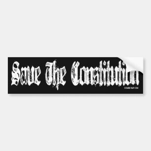 De Bumpersticker van de Grondwet redden