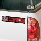 De Bumpersticker van de politie afschaffen (Op Truck)