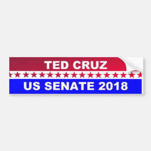 De bumpersticker van de Senaat van Ted Cruz 2018