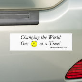 De Bumpersticker van de World Smile Movement wijzi (Op auto)