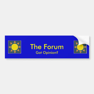De Bumpersticker van het forum