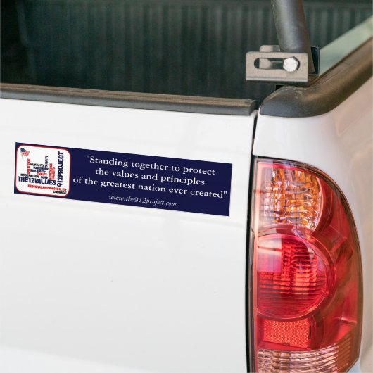 De Bumpersticker van het project 9-12 (Op Truck)
