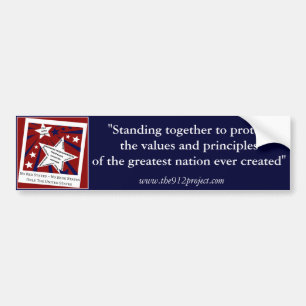 De Bumpersticker van het project 9-12