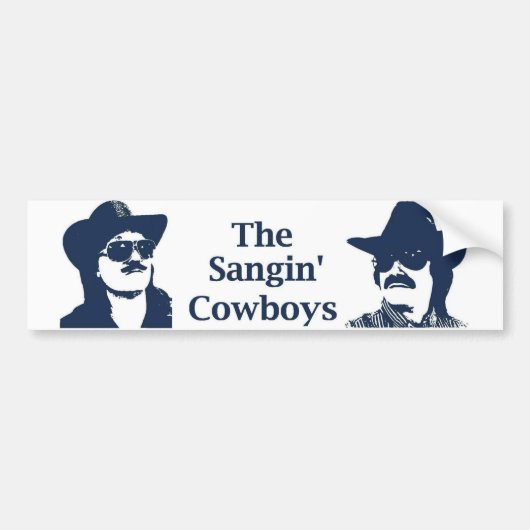 De Bumpersticker van Sangin'Cowboys (Voorkant)