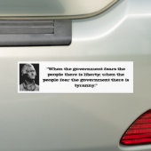 De bumperstickers van de Liberty Pen (Op auto)