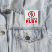 De Bum's RUSH Vierkante Button 5,1 Cm (In situ)