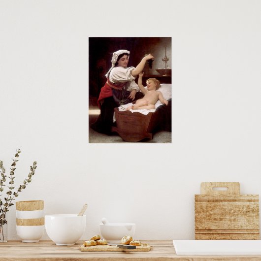 De bunch of Grapes 1868, Poster Bouguereau (Keuken)
