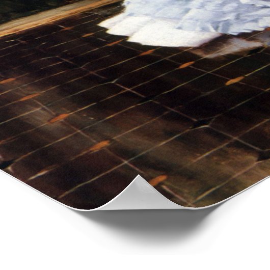 De Bunch van Lilacs van James Tissot Poster (Hoek)