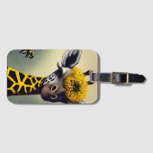 De bundel Giraffe Whimsical Digital Art Bagagelabel (Voorkant (horizontaal))