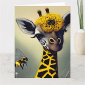 De bundel Giraffe Whimsical Digital Art XL Kaart (Voorkant)