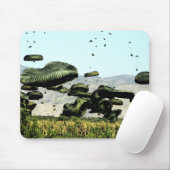 De bundels voedsel en water zijn lucht die wordt g muismat (Met muis)