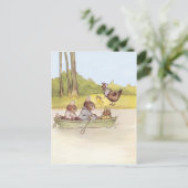 De Bunny Boys gaan aan boord Briefkaart (Staand voorkant)