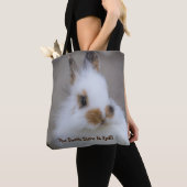 De 'BUNNY Death Stare' is echt! Eigen foto toevoeg Tote Bag (Dichtbij)