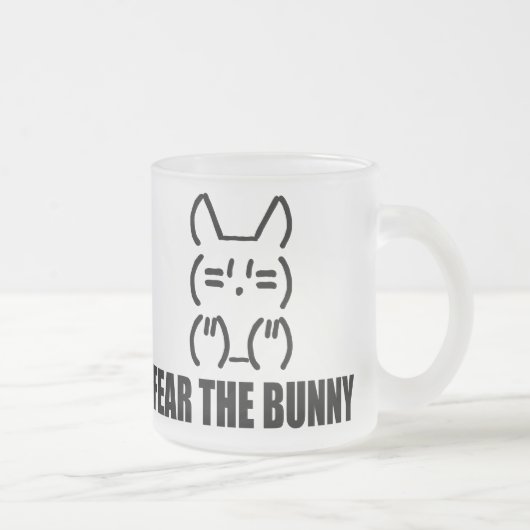 DE BUNNY KRUISEN - Gekoeld Matglas Koffiemok (Rechts)