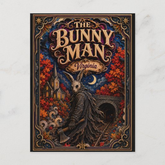 De Bunny Man Virginia Popcut Legenden Briefkaart (Voorkant)