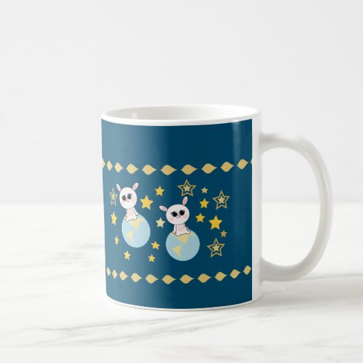De bunny op aarde koffiemok (Rechts)