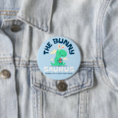 De Bunny Saurus Gelukkig Pasen Knop Ronde Button 7,6 Cm (In situ)