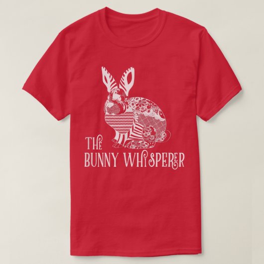 De Bunny Whisperer Funny Boerderij Ranch Rabbit T-shirt (Design voorkant)